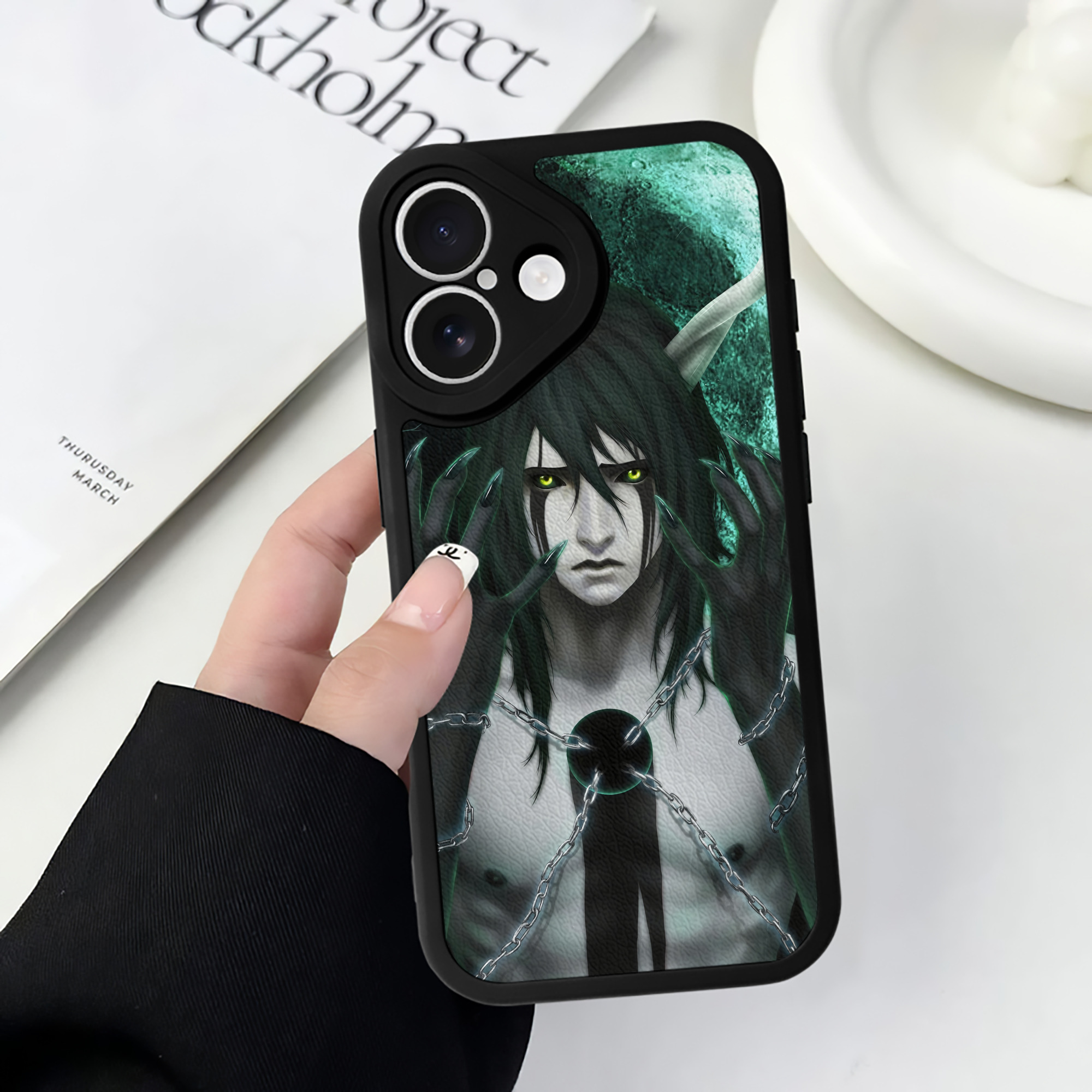 （画像用） ブリーチ BLEACH 【iPhone 16シリーズ対応】シリコンスマホケース（レザー調） 材質：シリコン